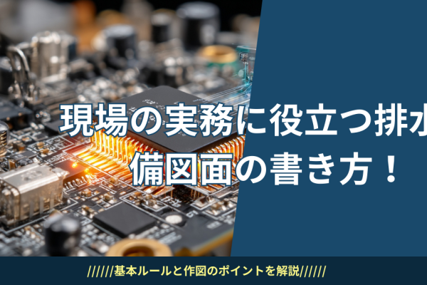 現場の実務に役立つ排水設備図面の書き方
