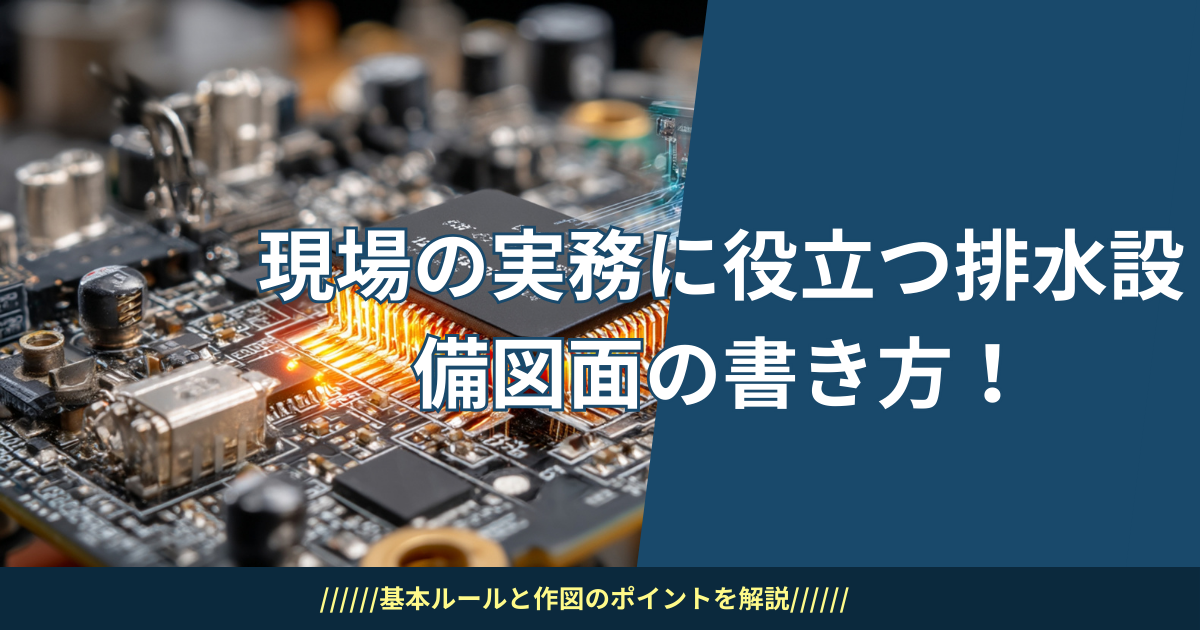 現場の実務に役立つ排水設備図面の書き方